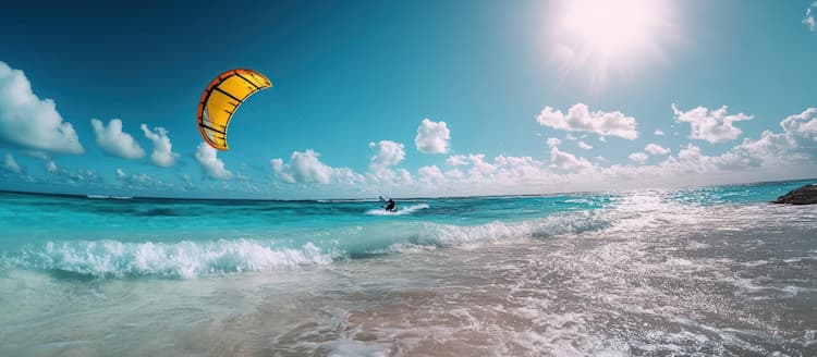 kitesurfing